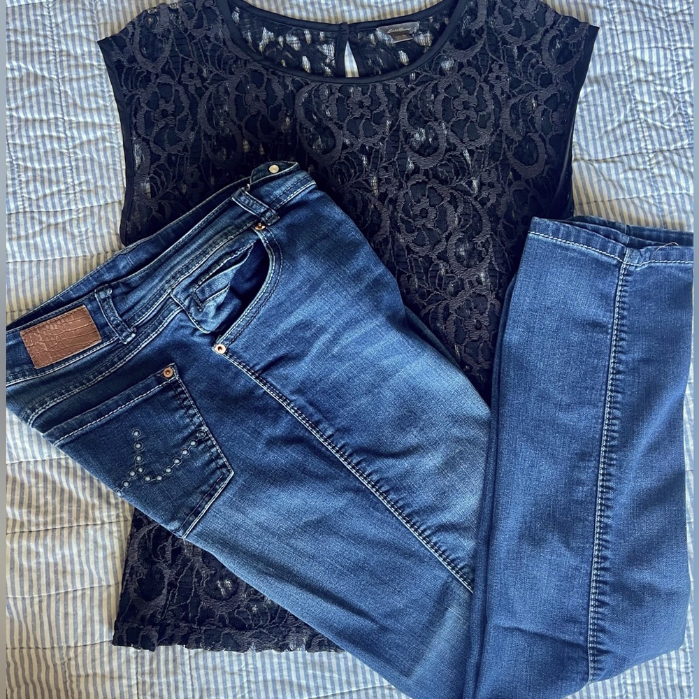Inc straight leg curvy fit jeans